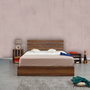 Hanah Home Fuga 160 Somier Doble para Colchón 160x200 cm, Tablero Partículas Melamina 18mm, Estructura Metálica, Nogal
